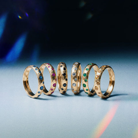 Anel Constelação Ouro 18K