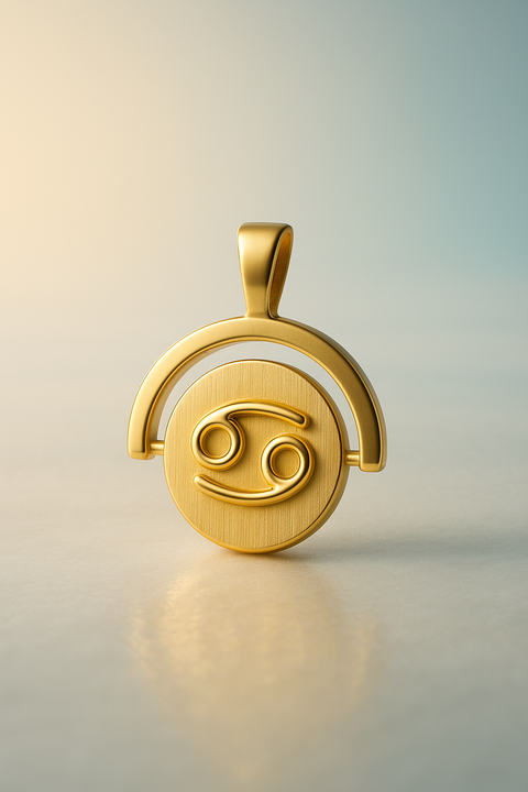 Pingente Cancer Ouro 18K