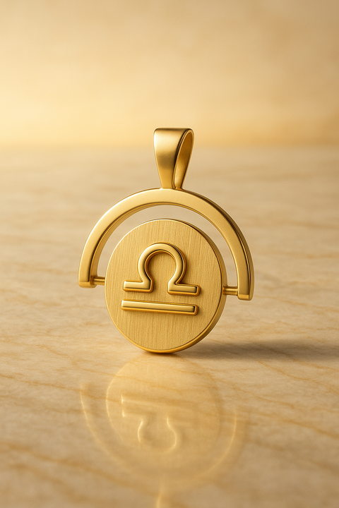 Pingente Libra Ouro 18K