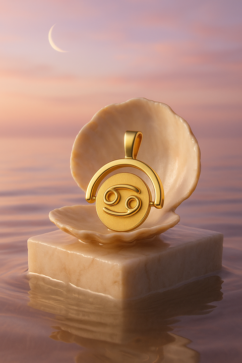 Pingente Cancer Ouro 18K