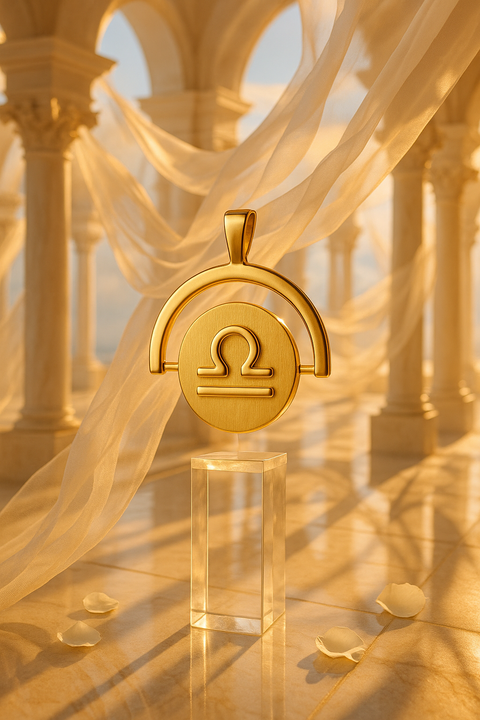 Pingente Libra Ouro 18K