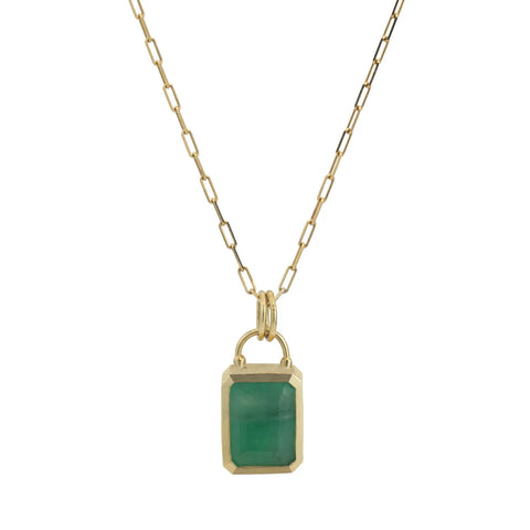 Colar Thoth Esmeralda Ouro 18K