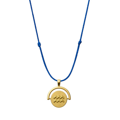 Colar Zodíaco Blue Ouro 18K