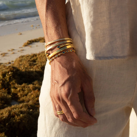 Pulseira Cairo Navete Ouro 18K