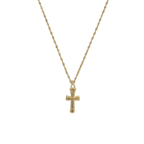 Colar Cruz Ouro 18K