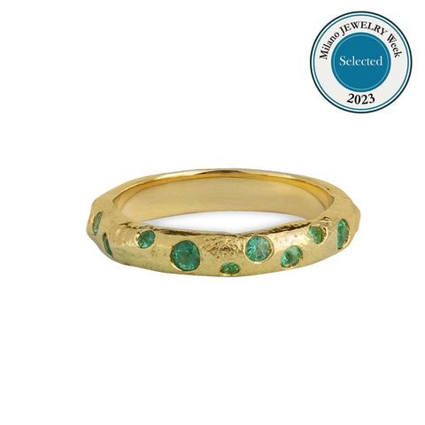 Anel Constelação Ouro 18K