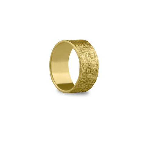 Anel Tebas Ouro 18K